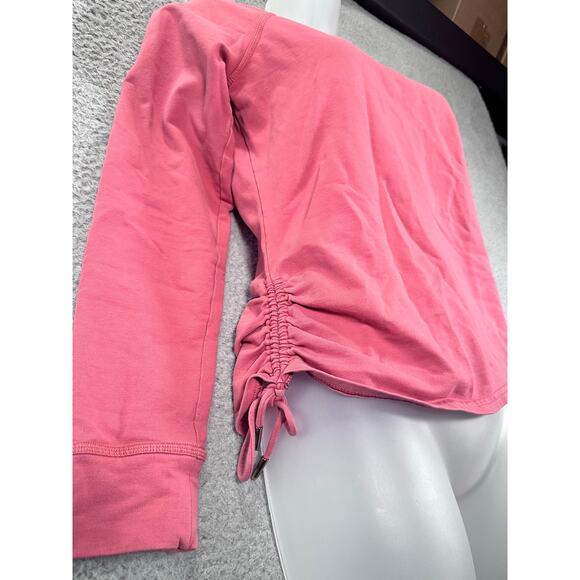 Pact Cinch Side Pullover Long Sleeve Top Women’s Small Coral Organic Cotton Soft - Picture 2 of 11